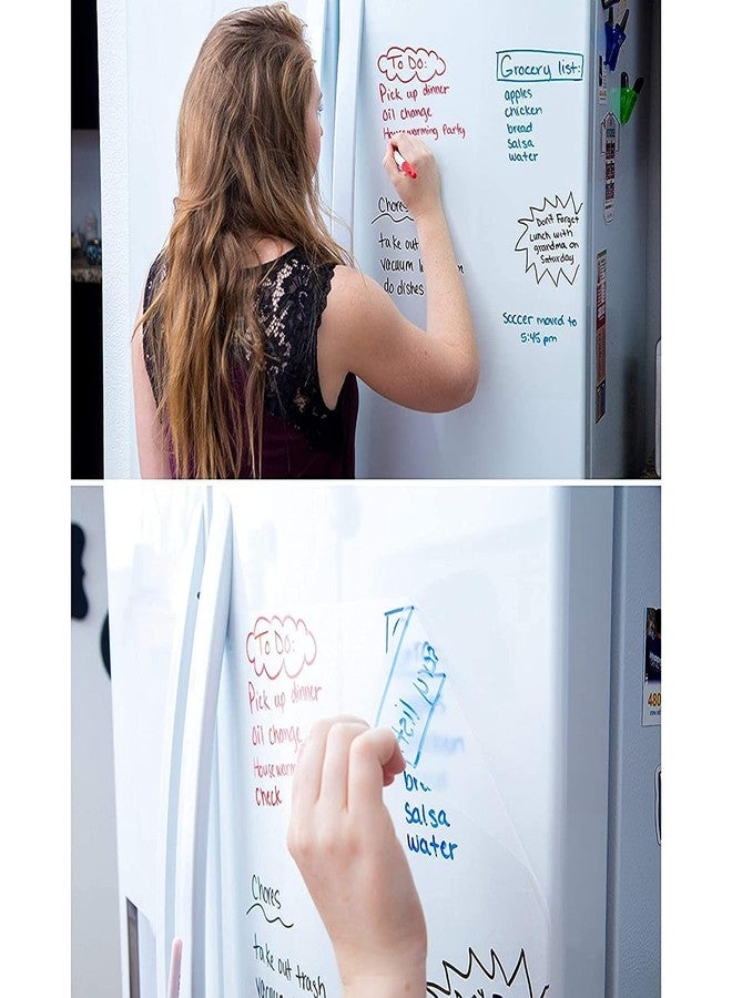 SUNBIRD White Board Sticker, Dry Eraser Paper for Wall Self Adhesive Wall Paper Roll for Classroom/Office/Kids Painting, Dry Erase (16 x 78 Inch) - Image 5